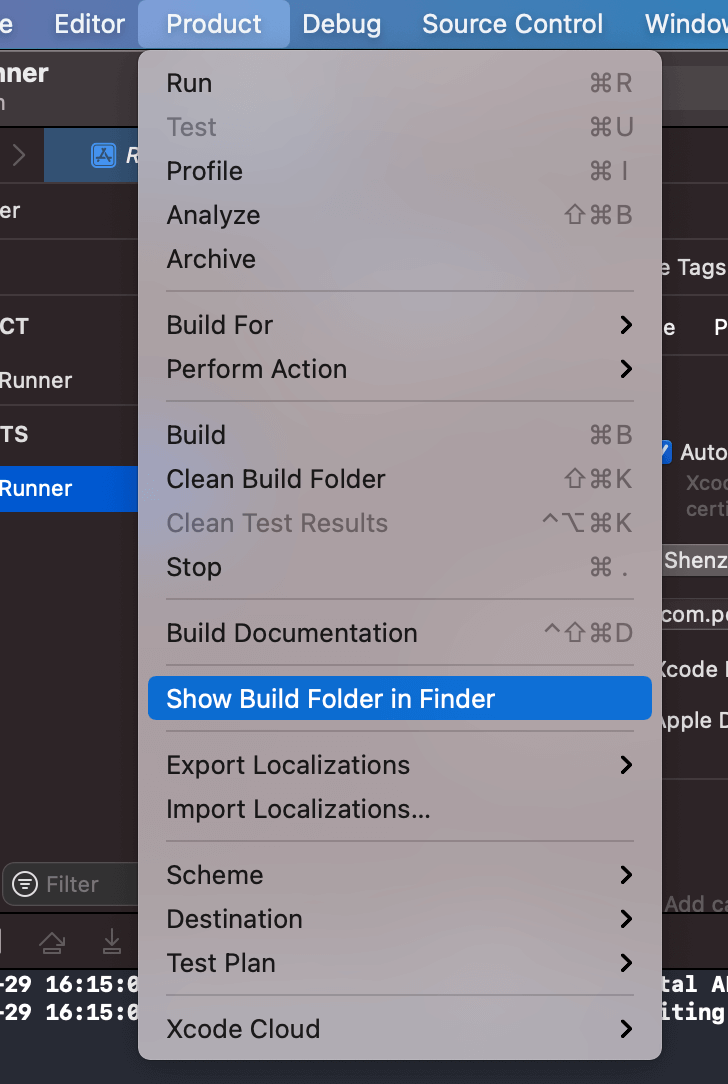 Editor Product Debug Source Control Window